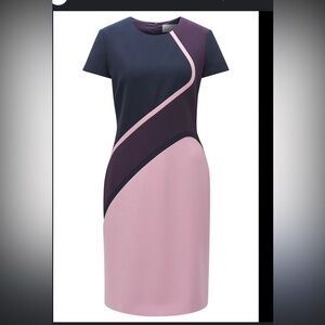BOSS Colourblock Sheath Dress